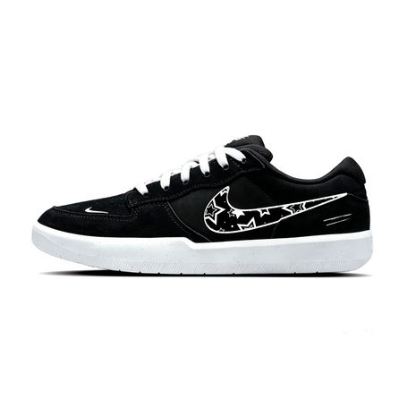 Custom SneakersNike SB Force 58 Leather Textile Special Gift Bag Suede Starry Texture Simple Classic Commute Versatile Wear-Resistant Low-Top Skate Shoes Unisex White
