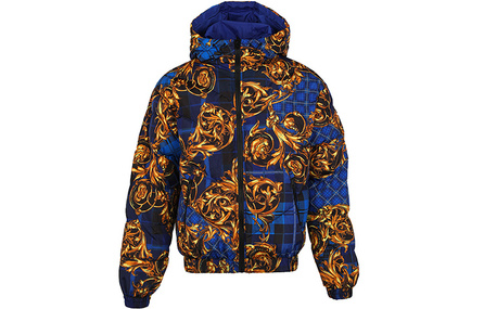 VERSACE Down Jackets Men Blue
