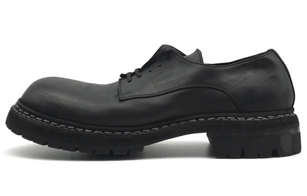 GUIDI Leather Derby Shoes