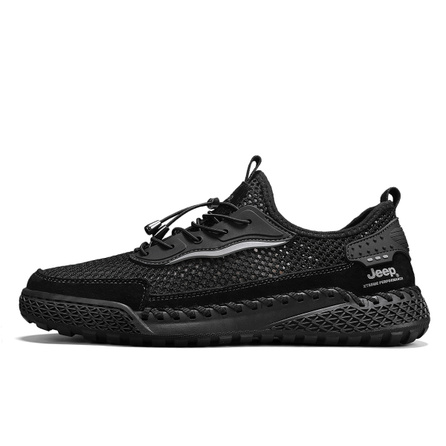 Jeep Low-Top Outdoor Shoes Men's Black
