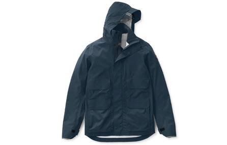 Canada Goose FW21 Meaford Series Black Label Hooded Logo Jacket Coat Men's Blue