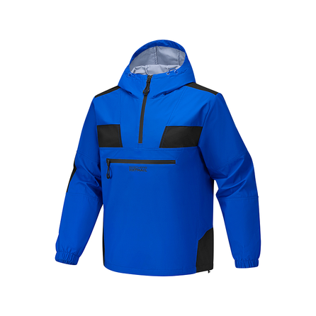 Skechers Half-Zip Pullover Woven Hooded Long Sleeve Jacket Men's Sky Blue