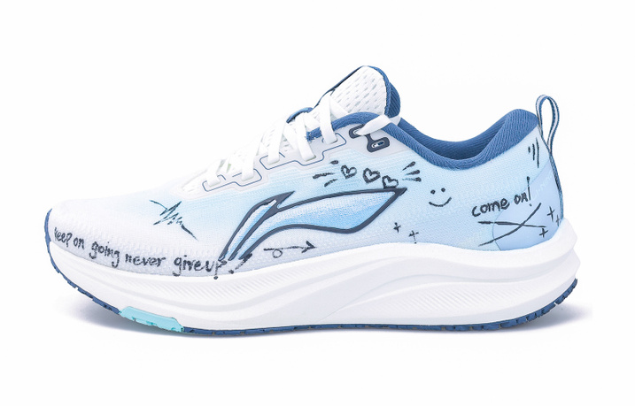 Custom SneakersLiNing Chitu 8 'Cocoon Walker' Classic Colorway Trendy Elements Fashion Personality Versatile Lightweight Breathable Anti-Slip Low-Top Marathon Training Running Shoes Men's Blue White