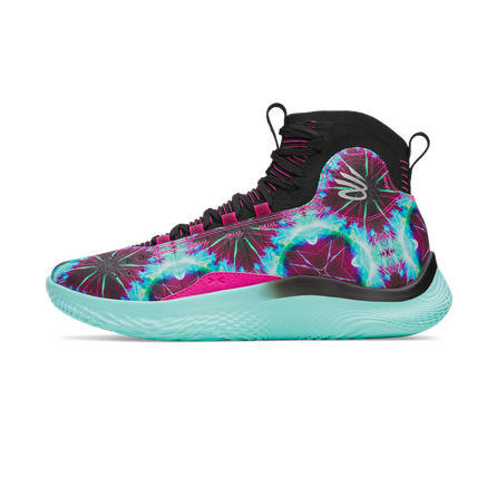 Under Armour Curry 4 FLOTRO WARDELL MODE PE Lightweight Flexible Running Training Cushion Mid-Top Basketball Shoes Unisex Blue Purple