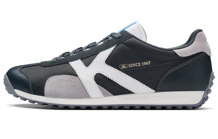 Kappa SERIES Vintage German Trainer Summer Casual Lightweight Breathable Sports Shoes Running Shoes Unisex Swallow Blue/Classic White/Serene Grey