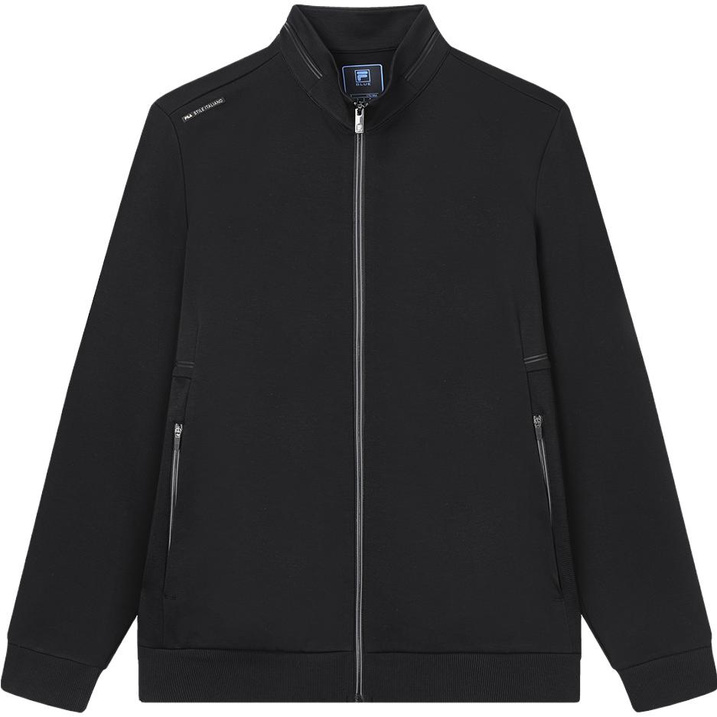 FLIA FILA Fashion Casual Knit Long Sleeve Jacket Men's Black