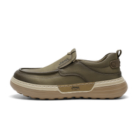 Jeep Vintage Minimalist Slip-On Daily Commute Business Versatile Thick Sole Rebound Comfortable Low-Top Casual Shoes Men's Хаки