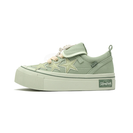 KAALIXTO Canvas Shoes Unisex Low-Top Green