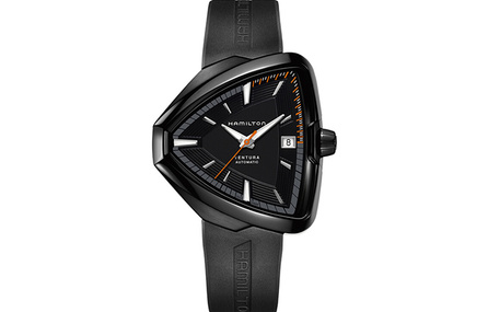 HAMILTON Khaki Aviation Automatic Mechanical Movement 'Big Black Cat' 80th Anniversary Men's Watch Swiss Watch 42.5*44.6mm Black Dial Stainless Steel Case Rubber Strap