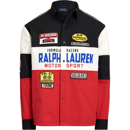 Polo Ralph Lauren Racing Sport Series Classic Fit Cotton Blend Long-Sleeve Button-Front Shirt Jacket Men's