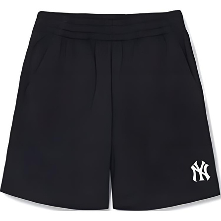 MLB Elastic Waist Comfort Stylish Solid Color Classic Team Logo Shorts Kids Black