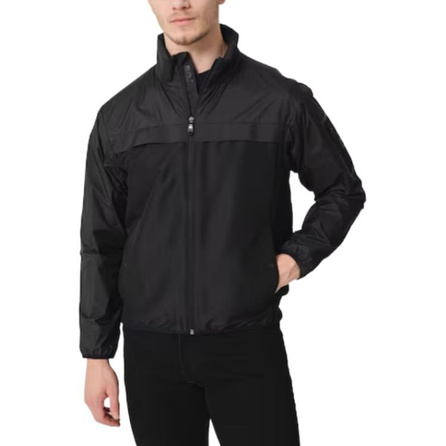 HUGO BOSS Logo Patch Zipper Jacket Men's Black