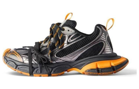 Balenciaga 3XL Sneakers 'Black Orange Grey Mesh And Polyurethane'