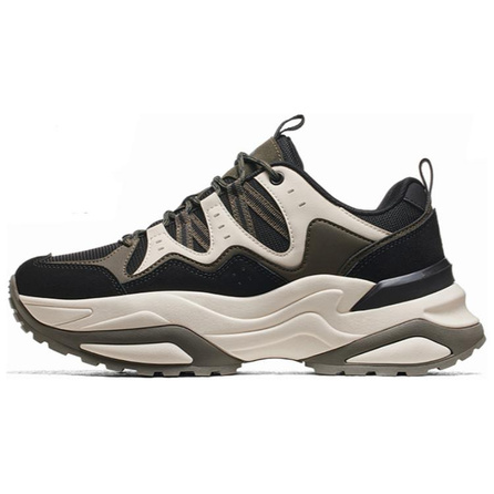 CAMEL Cushioned Wear-Resistant Breathable Low-Top Chunky Sneakers Men's Gray Brown