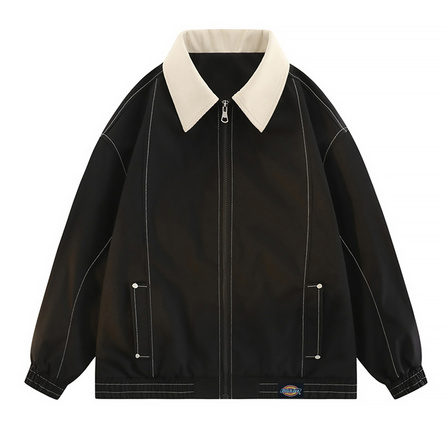 Dickies American Retro Color-Block Patchwork Niche Premium Loose Versatile Fashion Trendy Comfortable Handsome Casual Lapel Jacket Unisex