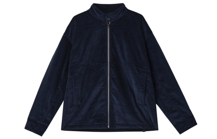 lululemon Solid Color Corduroy Stand Collar Zip Loose Padded Jacket Men's