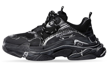 Balenciaga Triple S 'Black White'