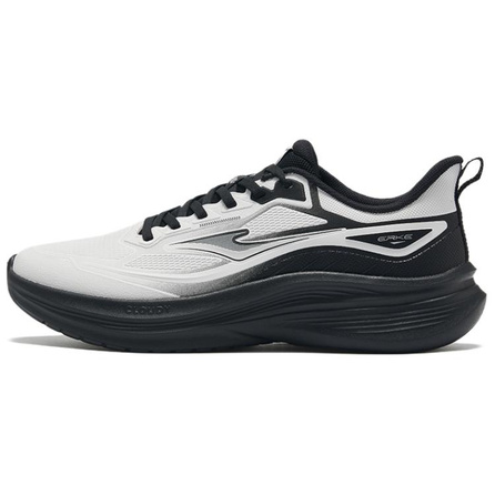 ERKE Lingyun Sports Comfortable Leather Waterproof Shock Absorption Wrap-Around Rebound Wear-Resistant Non-Slip Low-Top Casual Physical Test Physical Exam City Commute Training Running Shoes Men's Cloud Gray 5112640320010240 Black