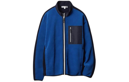 UNIQLO x JW Anderson Velvet-feel Coat Unisex Navy Blue