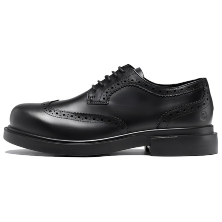 ecco Urban Seoul Series Calfskin Fashion Temperament Dress Leather Shoes Men's Black