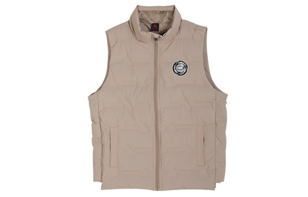 Peak Windproof Warm Stand Collar Down Vest Men's