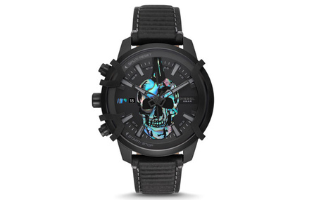 DIESEL Wrist Watch Quartz Movement Leather Watch Bands Black Dial Men's Watches DZ4576