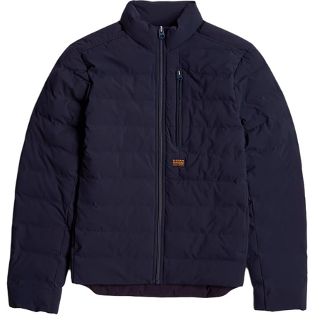 G-STAR RAW Logo Patch Stand Collar Zip Long Sleeve Jacket Men's Navy Blue