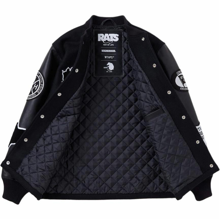 NEIGHBORHOOD x WTAPS x RATS Collaboration WTAPS x RATS SS25 Sleeve Patch Logo Snap Closure Jacket Unisex