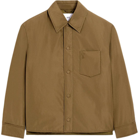 AMIPARIS Solid Color Long Sleeve Single-Breasted Lapel Cotton Jacket Men's