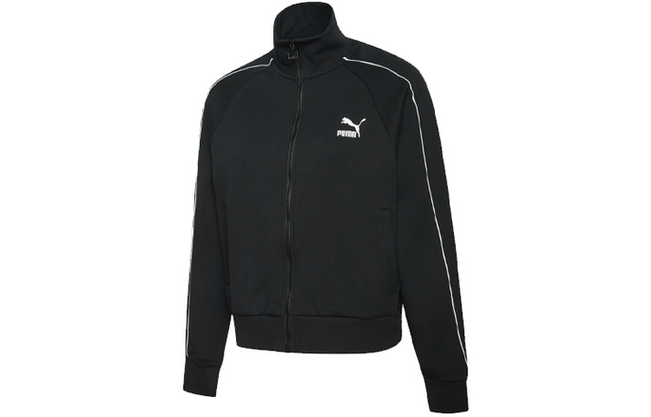 Puma Stand Collar Casual Jacket Women's Black