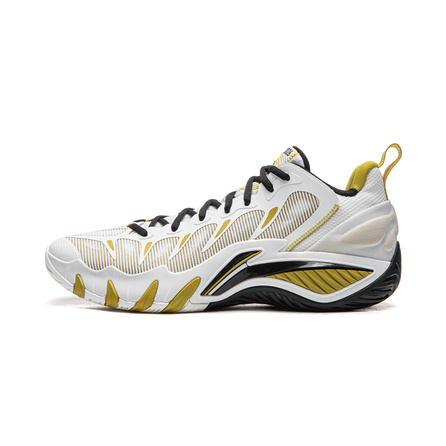 LiNing Furious Storm 2026 Boom Lightweight Technology Stable Anti-Twist Support Wrap Comfortable Outdoor Cushioning Anti-Slip Wear-Resistant Rebound Low-Top Basketball Shoes Men's Standard White