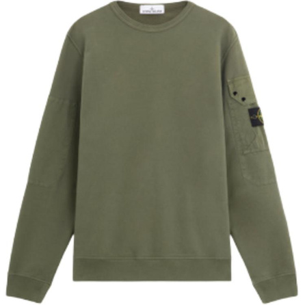 STONE ISLAND Logo Patch Crewneck Sweatshirt