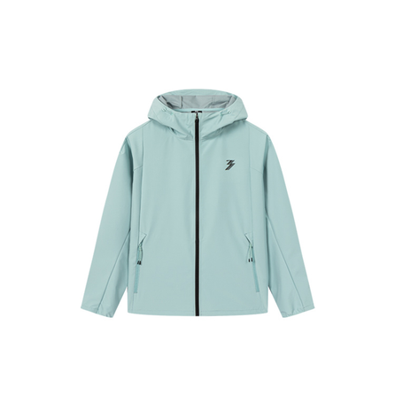 361° Hooded Zip-Up Solid Color Print Comfortable Versatile Casual Windbreaker Men's
