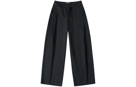 GUESS Trendy Drape Thin Strap Waist-Cinching Wide Leg Loose Casual Pants Unisex