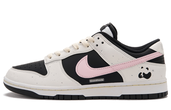 [Custom Sneakers] Nike Dunk Panda Cat B TMS Simple Versatile Trendy Comfortable Daily Couple Low-Top Skate Shoes Women's Black White Pink
