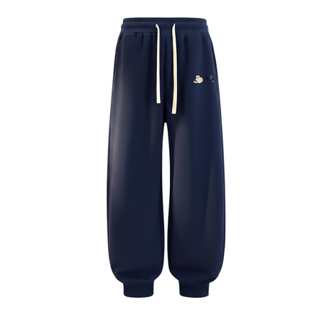 MINISO Heavyweight 330g Cuffed Jogger Pants Fine Texture Soft Comfortable Durable Washable Natural Drape Loose Non-Tight Preppy Style Youthful Sunny Handsome Student Commute Daily Sports Long Pants Casual Pants Men's
