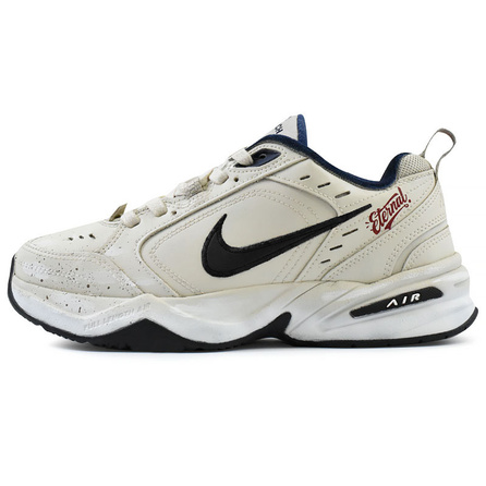Custom Sneakers Nike Air Monarch 4 Crimson Ink Retro Distressed Casual Versatile Daily Commute Comfortable Design Sense Non-Slip Low-Top Dad Shoes Men's