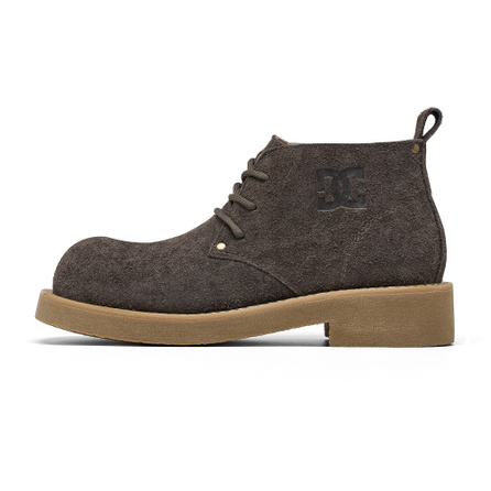 DC Shoes XIVAN Retro British Suede Yellow Boots Outdoor Casual Hiking Work Boots Versatile Comfortable Lightweight Wear-Resistant Thick Sole Height-Increasing Ankle Boots Men's