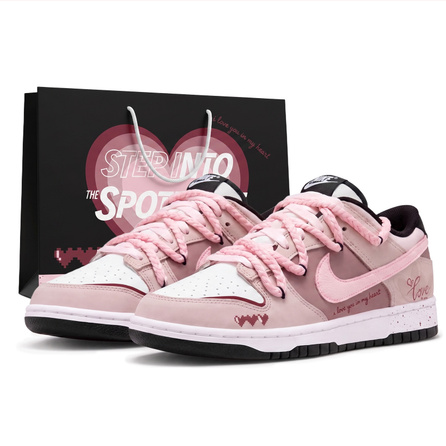 [Custom Sneakers] Nike Dunk Residual Page Love Letter Gift Bag Edition Lovers Confession Couple's Color-Block Classic Panda Hand-Painted Starry Sky Wear-Resistant Non-Slip Height-Enhancing Shock-Absorbing Low-Top Skate Shoes Unisex