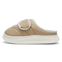 Xtep Casual Comfortable Versatile Home Commute Fleece-Lined Warm Velcro Cotton Shoes EVA Toe Cap Slippers Men's Коричневый цвета хаки