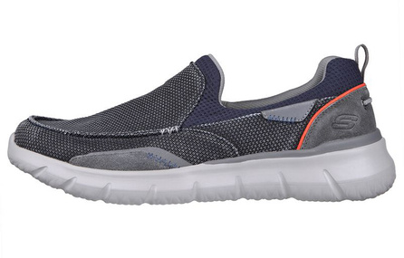 Skechers Del Retto Tucano Cushioned Slip-Resistant Abrasion-Resistant Breathable Low-Top Casual Shoes Men's Marine Blue