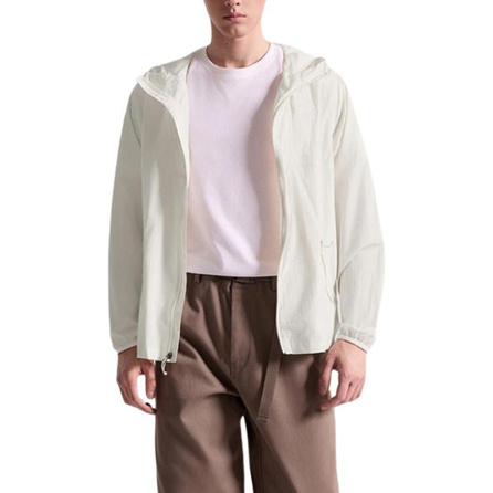 THE NORTH FACE Lightweight Series UPF50+ Outdoor Water-Resistant Solid Color Loose Long-Sleeve Sun Protection Multi-Effect Shirt Men's Sand Dune White