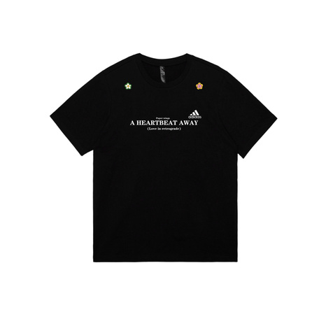 Custom Apparel adidas MUST HAVES Green Cliff Record Jing He Design Print Sporty Casual Crew Neck Short Sleeve T-Shirt Unisex