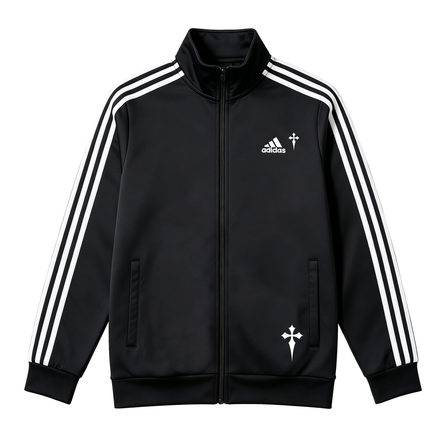 [Custom Clothing] adidas ESSENTIALS M 3s Tt Tric Casual Striped Sports Stand Collar Bomber Jacket Unisex