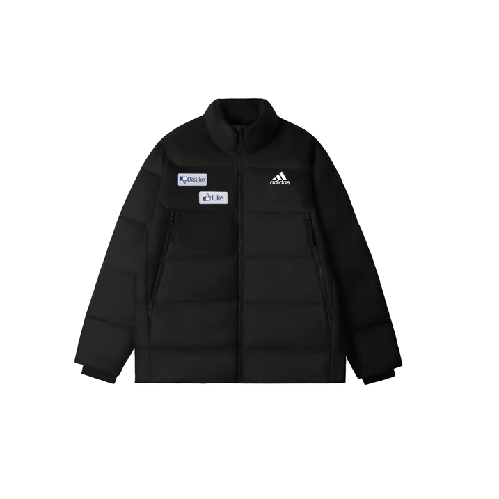 Custom Appareladidas BAFFLE DOWN Embroidered Patch Simple Comfortable Casual Outdoor Sports Warm Puffer Jacket Unisex