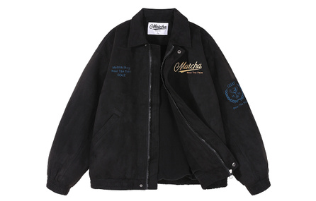 MATCHA STORY Velvet-feel Coat Unisex