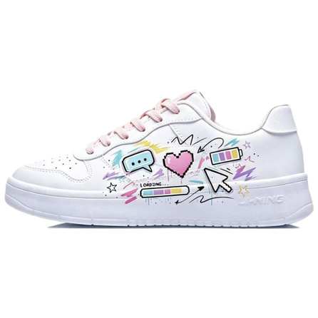[Custom Sneakers] LiNing Floating Boat Heartbeat Loading Casual Versatile Personalized Graffiti High Street Trendy Sports Comfortable Lightweight Niche Campus Style Low-Top Wear-Resistant Skate Shoes Unisex