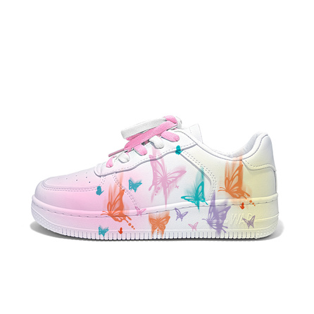 Warrior Graffiti Colorful Butterfly Casual Comfort Cute Slip-Resistant Lightweight Breathable Low-Top Sneakers Unisex