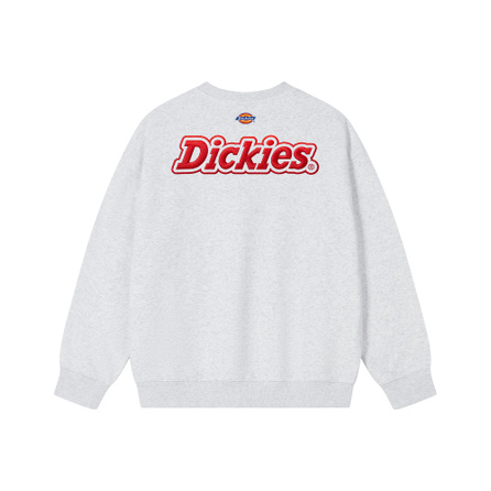Dickies 420g Heavyweight American Vintage Street Trendy Brand Embossed Thick Outline Left Chest Back Letter Embroidery Couple Student Outdoor Commute Comfortable Versatile Fashionable Loose Casual Sports Round Neck Long Sleeve Sweatshirt Unisex