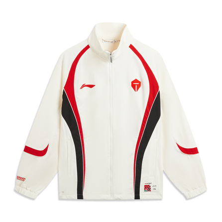 LiNing × LEAGUE OF LEGENDS Co-Branded 2026 LPL Team Equipment TES Team Jersey Fashion Contrast Color Simple Versatile Comfortable Quick-Dry Cool Stand Collar Zip Windproof Sports Windbreaker Men's